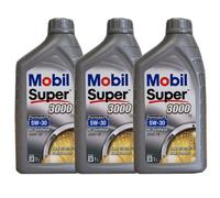 Mobil Super 3000 X1 Formula Fe 5W-30 Olio Ford Acea A5/B5 Wss- 913 3x1 Litro