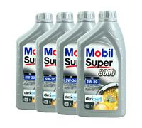 MOBIL Super 3000 Xe 5W-30 Olio MB 229.31, 229.51, 229.52, dexos2, 4x1 Litro