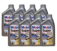 Mobil Super 3000 XE 5W-30 Olio Motore 8x1 Litro Opel GM DEXOS2 MB 229.31 229.51