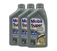 MOBIL Super 3000 XE1 5W-30 Olio Motore BMW Longlife-04, MB 229.52,3x1 Litro