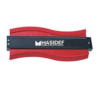 Mobila Duplicatore/misuratore di profili regolari e irregolari, con base magnetica e righello integrato, 25 cm