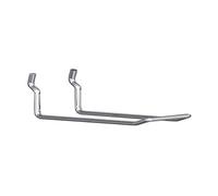 MOBILA Masidef Ganci Doppi in Metallo per Pannelli Forati 10-Pezzi Set, 10 cm Lunghezza