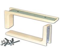 MOBILA Masidef Reggimensola con Copertura Plastica 2-Pezzi, 80 mm x 120 mm Taglia, Bianco