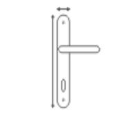 MOBILA - PLACCA CROMO LUCIDA 70MM