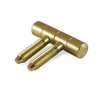 MOBILA RS00102 Cerniere per infissi ANUBA, in Ferro ottonato, Ø 9 mm, 2 Pezzi, Bronzo
