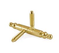 MOBILA RS00120 Cerniere per infissi Anuba in Stile, Ferro ottonato, Ø 13 mm, 2 Pezzi, Ottone, 2 unità