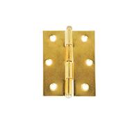 MOBILA RS00264 Cerniere con Spina a levare, Ferro ottonato, 35x40 mm, 2 Pezzi, Ottone, 35 x 40 mm, 2 unità