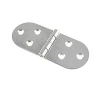 Mobila RS00302 Cerniere a Biscotto, Ferro zincato, 30 x 80 mm, 2 Pezzi, Grigio, 2 unità