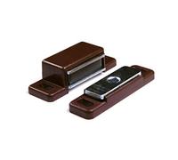 Mobila RS01008 - Chiusure magnetiche marroni da applicare, con piastra oscillante, forza 4 kg, 2 pezzi