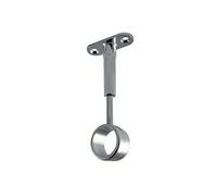 Mobila RS01756 - Supporto forato regolabile per tubo tondo, zama cromata, 1 pezzo