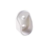 Mobila RS01786 - Supporti Laterali, per Tubo Ovale, plastica Bianca, 2 pz.