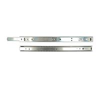 MOBILA RS01862 Guide per cassetti a Sfera, Acciaio zincato, 27 x 450 mm, 2 unità