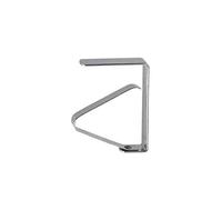Mobila RS02180 Set di fermatovaglia, Acciaio Inox, 4 Pezzi, Grigio, 4 unità