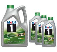 Mobile 1 Esp x2 0W-20 5L+1L+1L+1L = 8L Olio Porsche C20 Approvazione 8 Litro