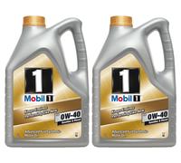 Mobile 1 FS 0W-40 5L+5L=10L Olio Motore Porsche A40 Approvazione 10 Litro