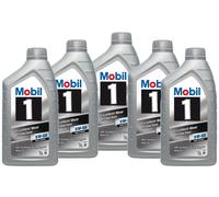 Mobile 1 FS X1 5W-50 1L+1L+1L+1L = 5 Litro Olio Porsche A40 Approvazione