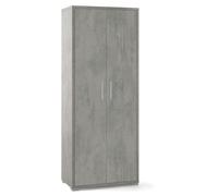 ARMADIO 2 ANTE H182 L71 P41 cm FINITURA CEMENTO SARMOG Db354k
