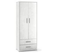 MOBILE 2 ANTE E 2 CASSETTI OSSIDO BIANCO, 71X41X182 CM