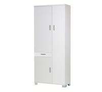 MOBILE 3 ANTE E 1 CASSETTO BIANCO FIAMMATO, 77X179X34 CM