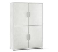 MOBILE 4 ANTE OSSIDO BIANCO, 108X41X161 CM