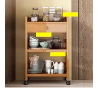 Mobile ad angolo con ruota frenante con cassettiera moderna per cucina