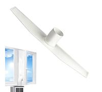 Mobile Air Conditioner Casement Seal - Energy Loss Guard, 157 Inch External Window Cover, Weatherproof Garage Basement Component, Durable White Fastener | Climate Tool For Houses & Rooms