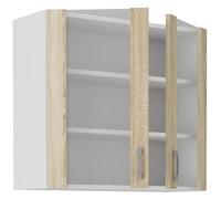 Mobile alto SARA - 2 ante - decoro rovere Sonoma - L80xP31xH71,5 cm - Prodotto in Polonia
