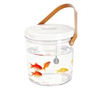 Mobile Aquatic Carrier Box - Mini Water Pet Housing | Transparent Lightweight Resin Build with Airflow Support for Small Creatures, Fish Care Tools Container for Classroom Use, Field Activities
