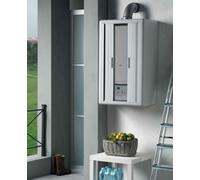 MOBILE ARMADIETTO COPRI CALDAIA RESINA RESISTENTE CM.59X39X100H CON SERRANDA