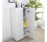 Mobile Armadietto Multiuso 3Ripiani 2Ante DesignModerno Casa Ufficio 115x60x31cm