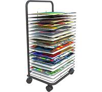 Mobile Art Drying Rack con Ruote, Rack di Stampa Versatili per Le aule, Soluzione di stoccaggio di opere d'Arte in Metallo Durevole, Ideale per progetti creativi e Display Artistico efficiente