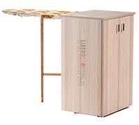 Mobile Asse da stiro Multiuso Jolly in legno con ante (Rovere Sbiancato)