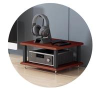 Mobile audio HIFI a 4 livelli, unità multimediale multistrato, ripiano AV per giradischi, supporto HiFi, centro intrattenimento, nero, 40 x 35 x 42 cm