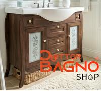 Mobile Bagno 105 cm Completo Lavabo Specchio Legno Multistrato Artigianale Made