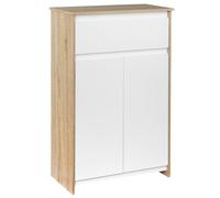 Mobile Bagno 60x30x90 cm in MDF Legno e Bianco