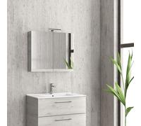 Mobile Bagno 90cm Sospeso Con Specchio Contenitore - New Elsa