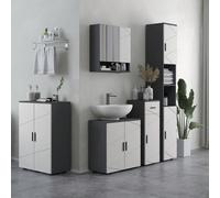 Mobile Bagno a 2 Ante in Legno, Armadietto Bagno con 3 Ripiani e Chiusura Soft Close, 60x30x82cm Description:Hai bisogno di spazio per organizzare i tuoi prodotti da bagno? Kleankin ti propone questo