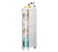 Mobile bagno angolare con lavandino e specchio LED anti-appannamento, lavabo da parete per risparmiare spazio ed elegante soluzione per la cucina e la lavanderia