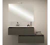 Mobile bagno arredo moderno 100+110 120 130 140 200 lavabo cassetti 5 colori E33