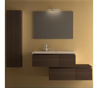 Mobile bagno arredo moderno 100+110 120 130 140 200 lavabo cassetti 5 colori E88