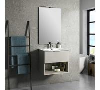 Mobile bagno avana Mobili in legno con specchio lavabo illuminazione LED