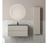 Mobile bagno composizione completa modello Butterfly 01 con specchio e colonna