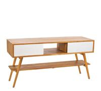 Mobile bagno consolle Feel Good 150 gambe in legno di teak e cassetti colorati