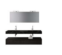 Mobile Bagno Sospeso 180cm Con Vasca Integrata Cassetto E Specchio