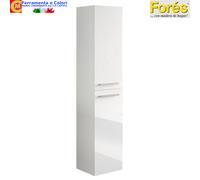 Mobile Bagno Sospeso 2 Cassetti Bianco Lucido Lavabo Specchio Colonna Sospesa