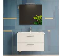 Mobile bagno sospeso con specchiera e lavabo modello alice 80cm SAVINI DUE