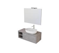 MOBILE BAGNO "TINTORETTO" CEMENTO 110 CM