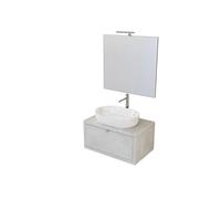 MOBILE BAGNO "TINTORETTO" GRIGIO, 80 CM