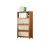 Mobile bar da caffè di grande capacità, credenza in legno, mobiletto portaoggetti con ante a ribalta e maniglie in plastica, adatto for soggiorno(60x32x140cm)