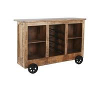 Mobile bar Home ESPRIT Nero Naturale 145 x 53 x 100 cm